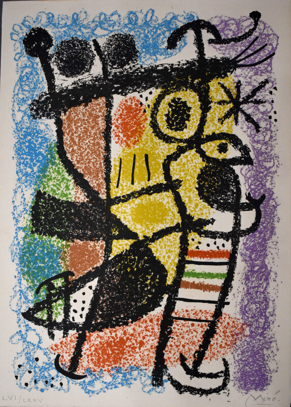 Joan Miró, ‘Composition III, from: Boxes | Cartones’, 1965, Print, Original Hand Signed and Numbered Lithograph in Colours on Arches Wove Paper, Gilden's Art Gallery