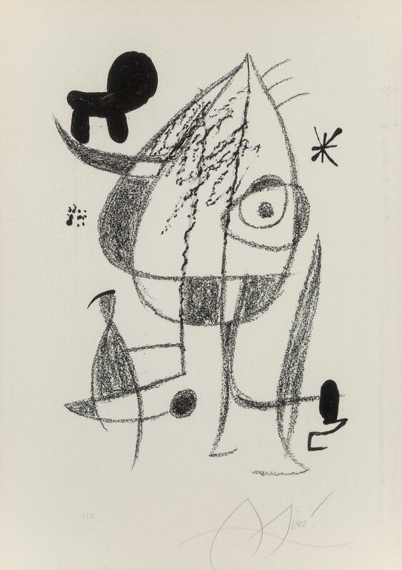 Joan Miró, ‘Untitled, from Maravillas con Variaciones Acrostaicas en el Jardin de Miro’, 1975, Print, Lithograph on wove paper, Heritage Auctions