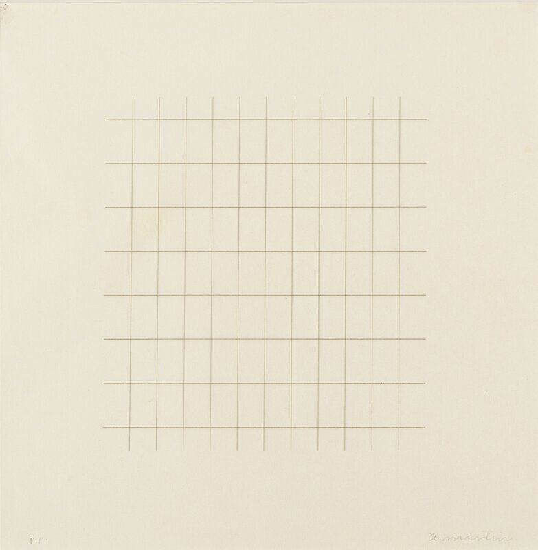 Agnes Martin, ‘Untitled’, 1973, Print, Screenprint in colours, Forum Auctions