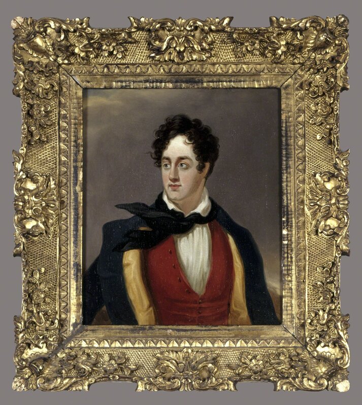George Sanders, ‘Portrait of George Gordon, 6th Baron Byron (1788-1824)’, 19th century, Painting, Oil on canvas mounted on composition board, Avery Library