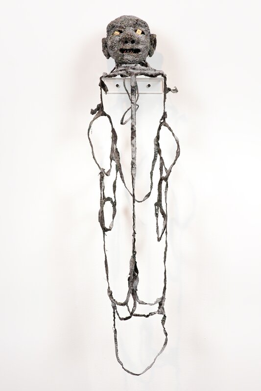 Fiona Hall, ‘Noose’, 2019, Sculpture, Military garment, wire, ochre, charcoal, dice, Roslyn Oxley9 Gallery