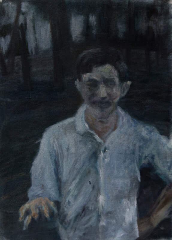 Paul Wallington, ‘Portrait taken in Rhodes Memorial Area’, 2020, Painting, Oil on Canvas, 99 Loop Gallery