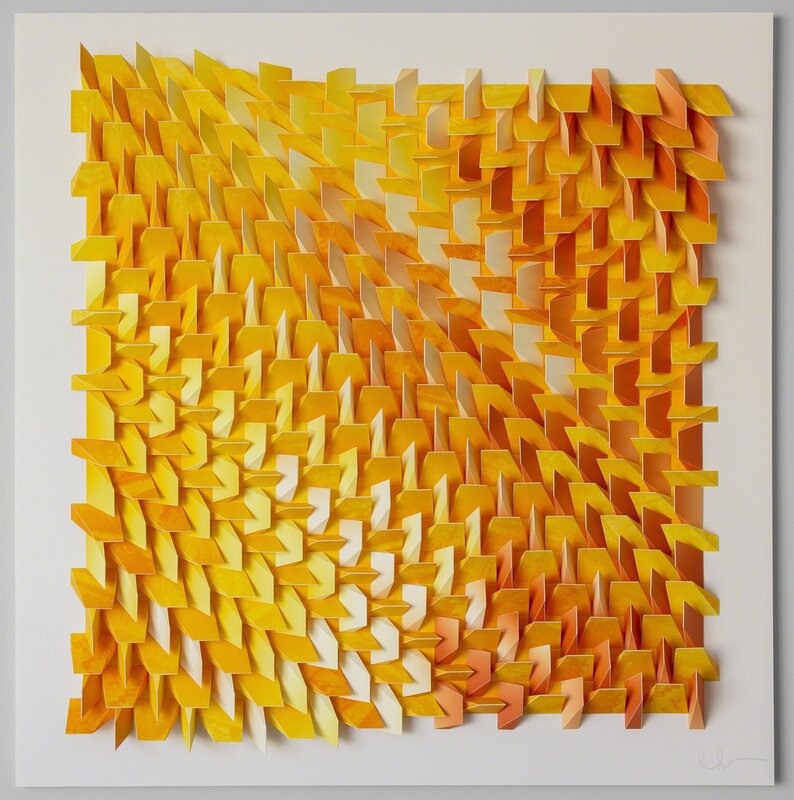 Matt Shlian, ‘Unholy 48’, 2016, Print, Three-dimensional, three run, five-color monoprint collage printed on white Rives BFK., Tamarind Institute