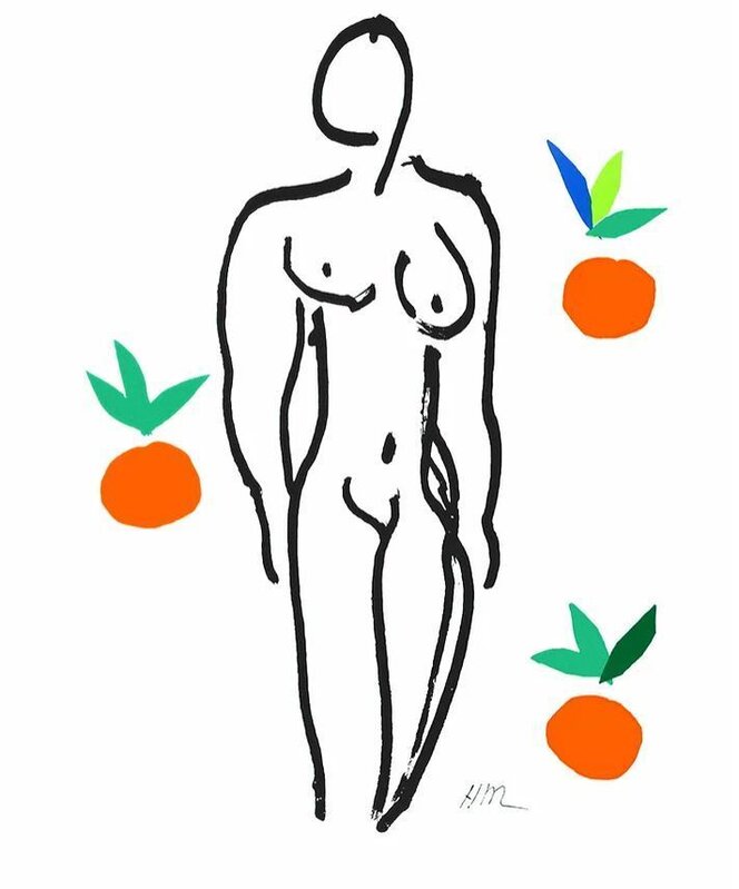 After Henri Matisse, ‘Nu aux Oranges’, ca. 2007, Print, Paper BFK Rives, Viva la Vida Art Gallery