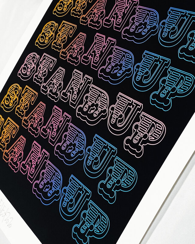 Ben Eine, ‘'Speak Up'’, 2020, Print, Single-layer screen print blend w/ additional 1-color screen print overlay on 300gsm Somerset Satin fine art paper., Signari Gallery