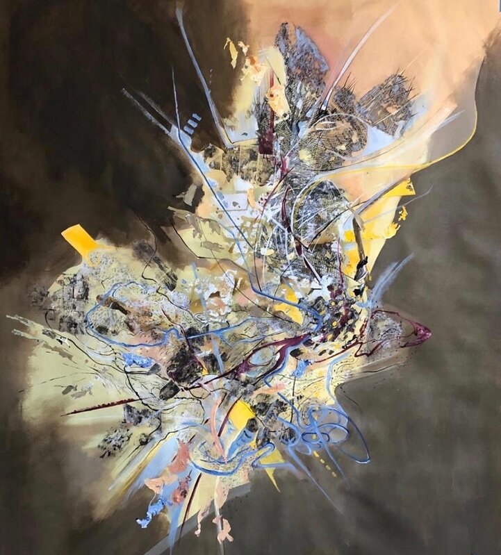 Isabel Turban, ‘No es el viento’, 2020, Painting, Mixed media on canvas, Artemisa