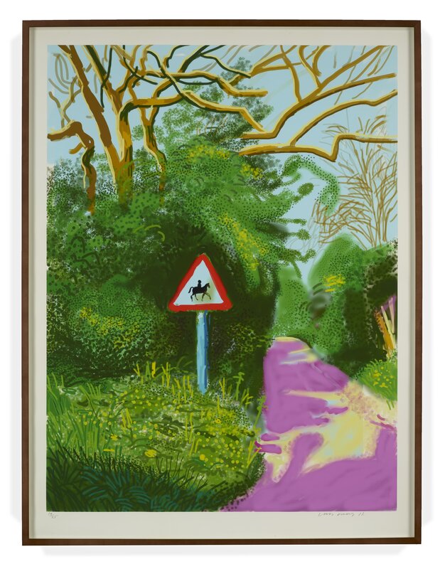 David Hockney, ‘The Arrival of Spring in Woldgate, East Yorkshire in 2011 – 5 May 2011,’, 2011, Print, IPad Print, DELAHUNTY