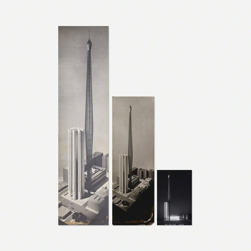 Bertrand Goldberg, ‘ABC Building (three works)’, c. 1963, Photography, Mounted black and white photographs, Rago/Wright/LAMA/Toomey & Co.