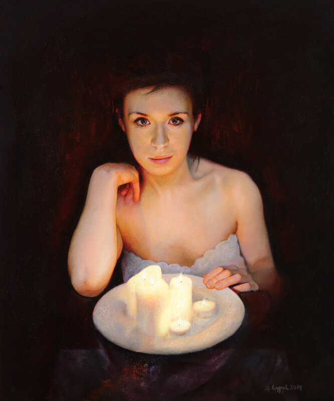 Anna Wypych, ‘Warmth’, 2019, Painting, Oil on panel, Abend Gallery