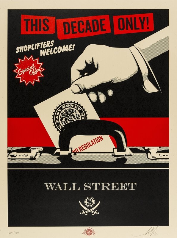 Shepard Fairey, ‘Shoplifters Welcome’, 2012, Print, Screenprint in colours, Forum Auctions