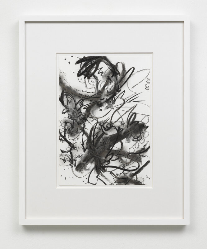 Fiona Rae, ‘Drawing (figure 1p)’, 2014, Drawing, Collage or other Work on Paper, Charcoal on watercolour paper, Buchmann Galerie