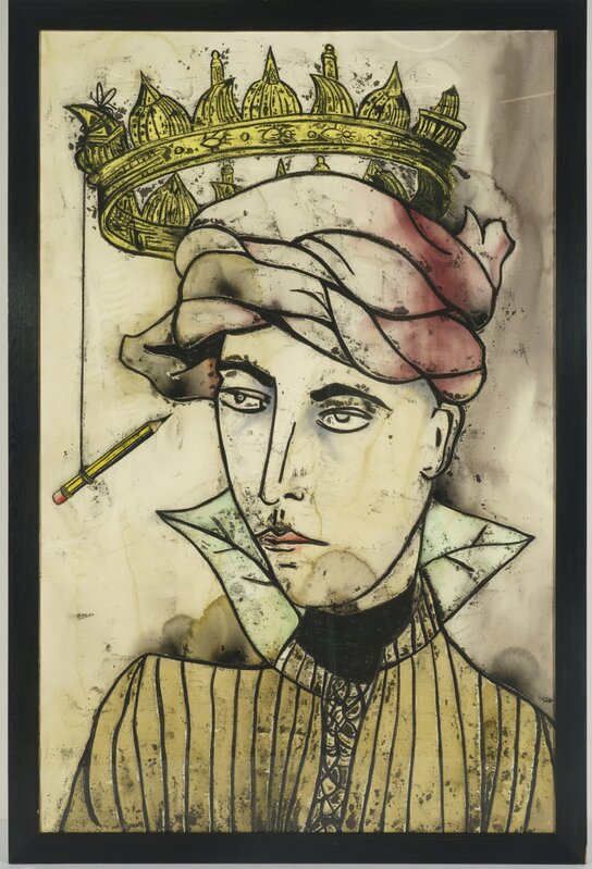 Anju Dodiya, ‘The Clown Prince’, 2008, Painting, Watercolor on paper, Pizzuti Collection