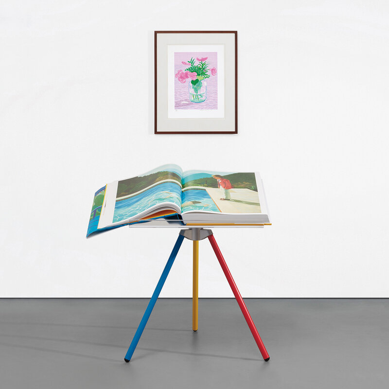 David Hockney, ‘A Bigger Book, Art Edition A’, Books and Portfolios, IPad drawing in colours, printed on archival paper, with full margins, with the illustrated 680-page chronology book numbered '0160', original print portfolio and adjustable book stand designed by Marc Newson, contained in the original cardboard box with label stamp-numbered '0160', and accompanying David Hockney A Chronology 40th Anniversary Edition book., Phillips