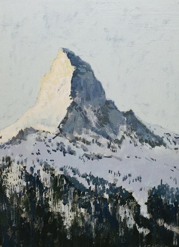 Mark Godwin, ‘Alpine 5’, 2020, Painting, Oil on board, Colley Ison Gallery
