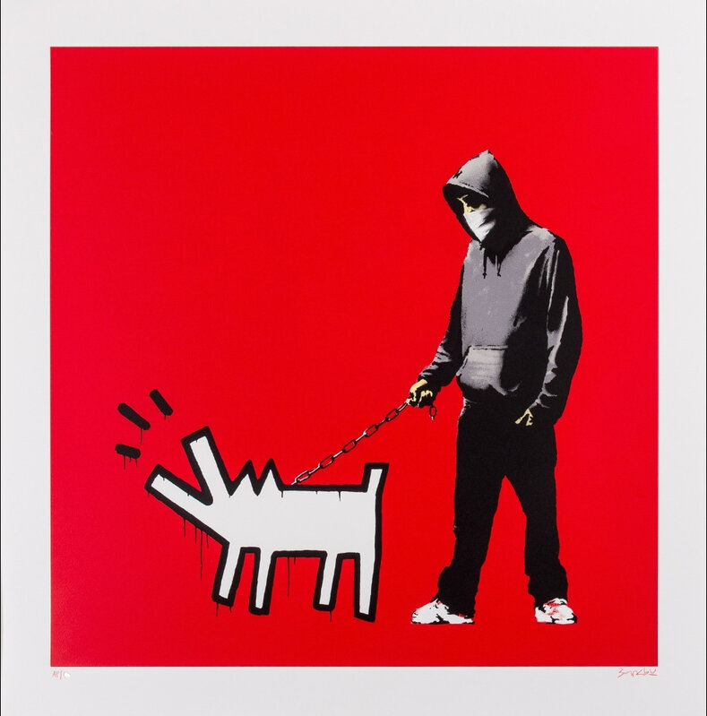 Banksy, ‘Choose your Weapon Red AP’, 2010, Print, Screen print, 727Gallery