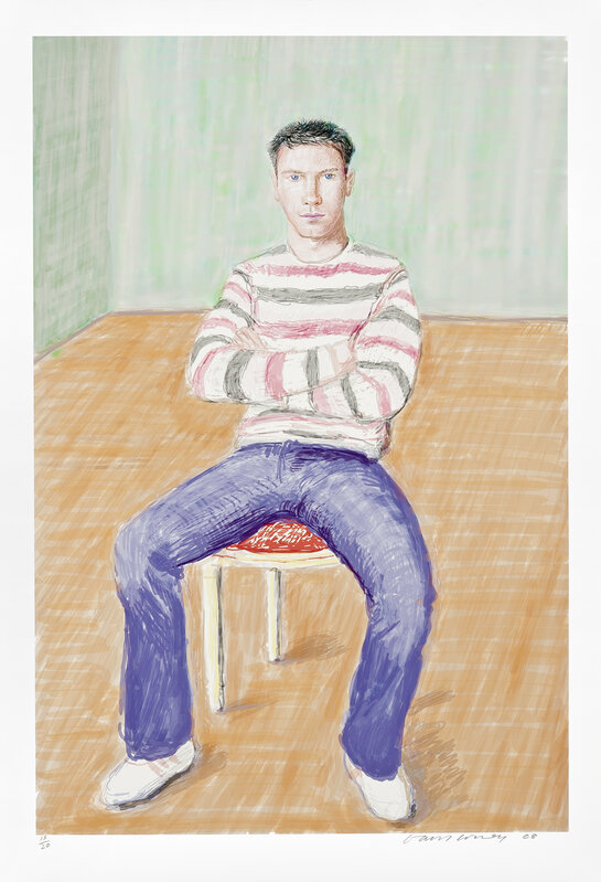 David Hockney, ‘Jamie McHale 1’, 2008, Print, Inkjet printed computer drawing on paper, Galerie Lelong & Co.