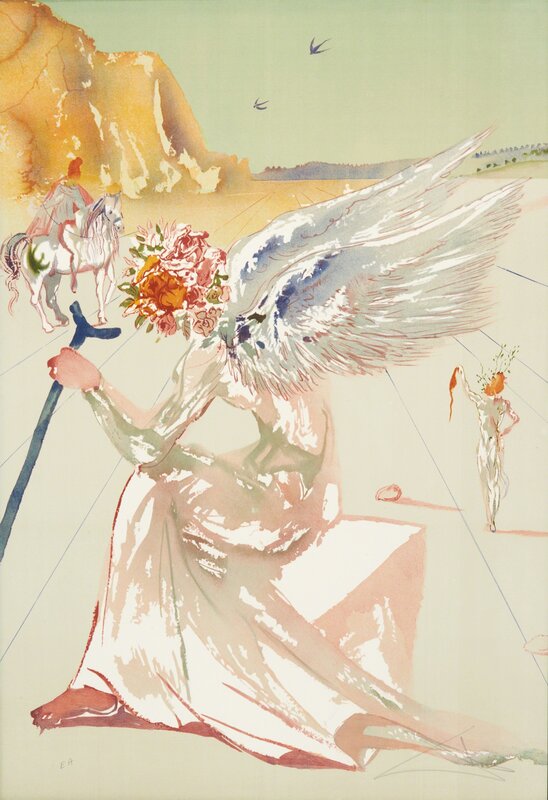 Salvador Dalí, ‘Return of Ulysses/Helen of Troy from Hommage à Homère’, 1977, Print, Two lithographs in colors (in hardcover portfolio), Rago/Wright/LAMA