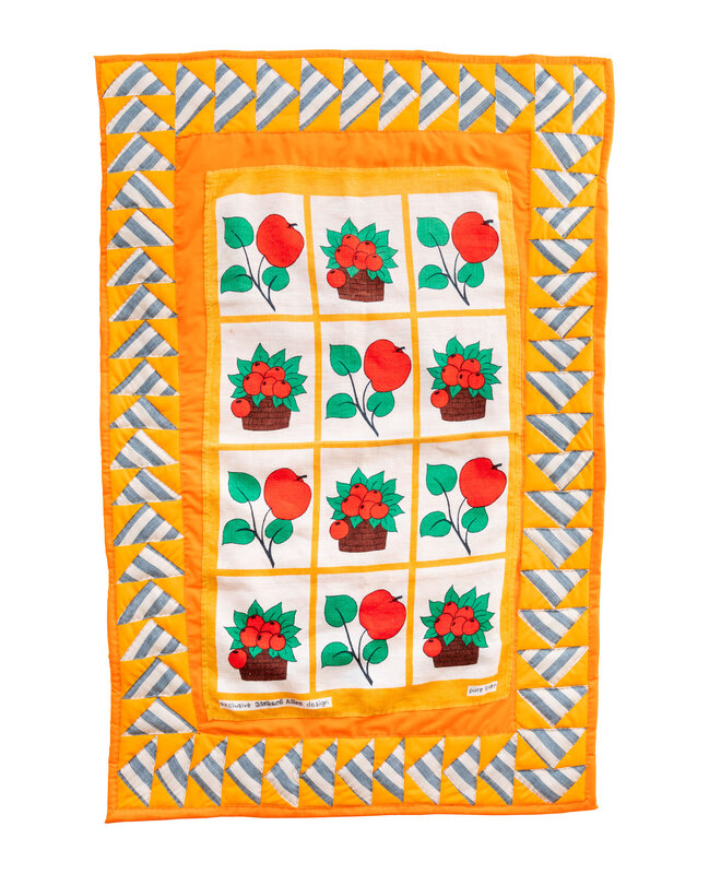 Natalie Baxter, ‘Apple Tea Towel Quilt’, 2022, Textile Arts, Found tea towels, fabric, cotton batting, VSOP Projects