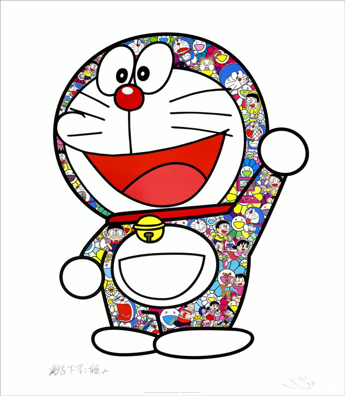 Takashi Murakami, ‘Doraemon: Here We Go! Lithograph’, 2020, Print, Offset Lithograph, Kumi Contemporary / Verso Contemporary