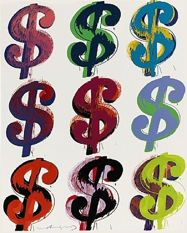 Andy Warhol, ‘Dollar Sign (9) FS II.286’, 1982, Print, Screenprint on Lenox Museum Board., Revolver Gallery