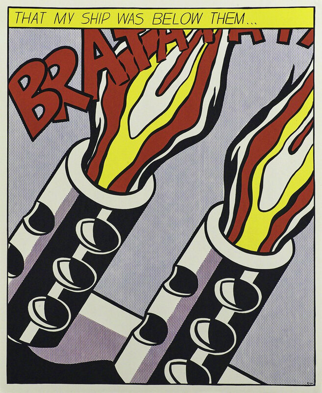 Roy Lichtenstein, ‘Roy Lichtenstein As I Opened Fire (set of 3 lithographic posters)’, c.2001, Posters, Set of 3 offset lithographs, Lot 180 Gallery