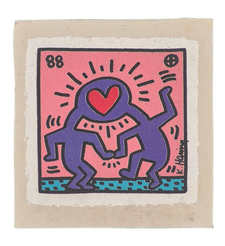 Keith Haring, ‘Winkie Wedding Invitation’, 1988, Print, Silkscreen on canvas, Rago/Wright/LAMA