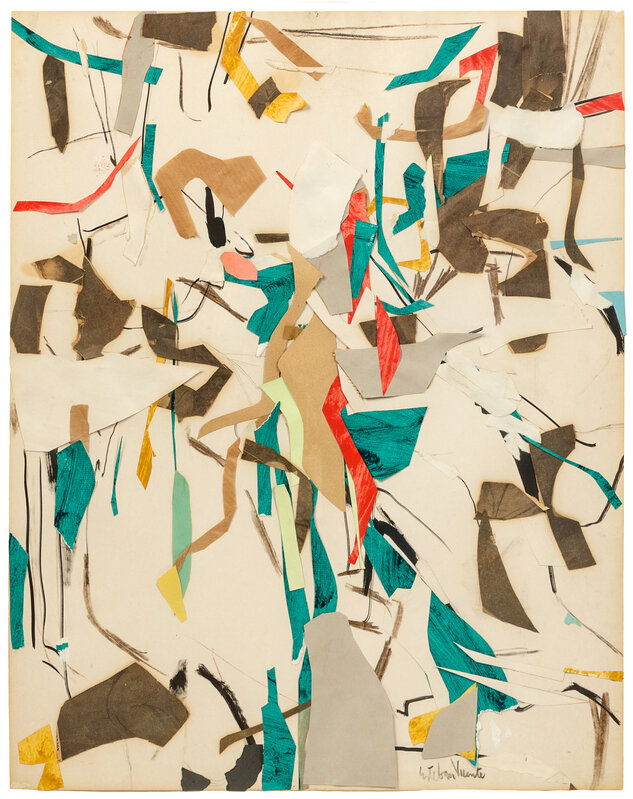 Esteban Vicente, ‘Rhythms’, 1952, Drawing, Collage or other Work on Paper, Collage, Freeman's | Hindman