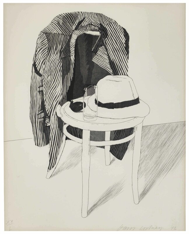 David Hockney, ‘Panama Hat’, 1972, Print, Etching with aquatint, on Crisbrook handmade paper, Christie's