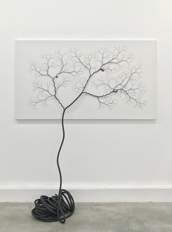 Janaina Mello Landini, ‘Ciclotrama 84 (impregnation)’, 2017, Mixed Media, 15m of Black nylon rope diameter 16mm, Zipper Galeria