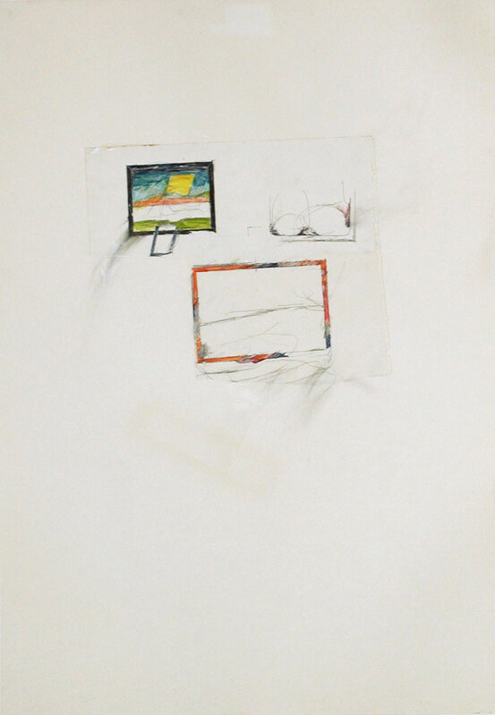 Mario Schifano, ‘Untitled’, 1973-1978, Drawing, Collage or other Work on Paper, Mixed media on paper, La Maison de la Petite Sara