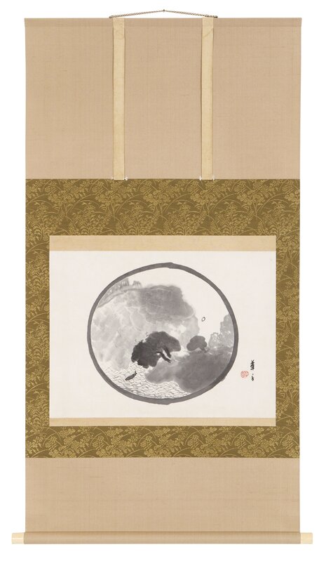 Tsuji Kakō, ‘Hanging Scroll, Landscape in Enso (T-3636)’, Taisho era (1912-1926) 1920s, Painting, Ink on paper, Thomsen Gallery