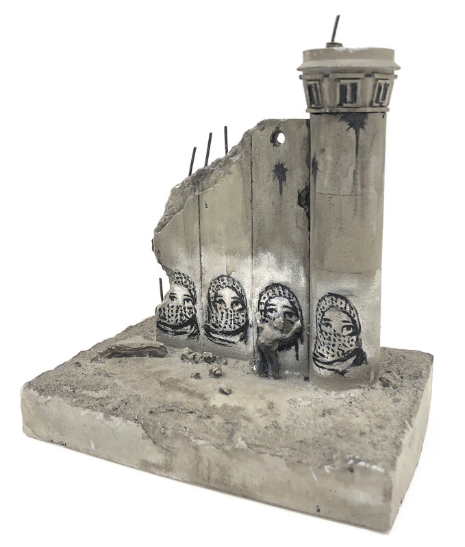 Banksy, ‘Walled Off Hotel - Four Part Souvenir Wall Section With Watch Tower’, Sculpture, Hand painted resin sculpture, Tate Ward Auctions