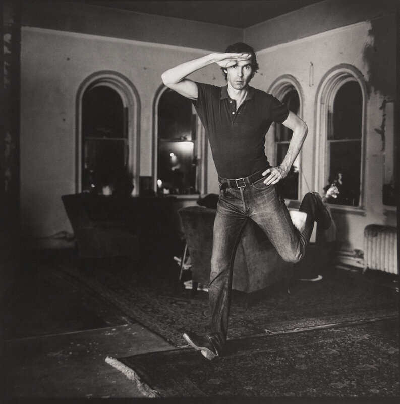 Peter Hujar, ‘Self Portrait Jumping (I)’, 1974, Photography, Vintage gelatin silver print, CLAMP