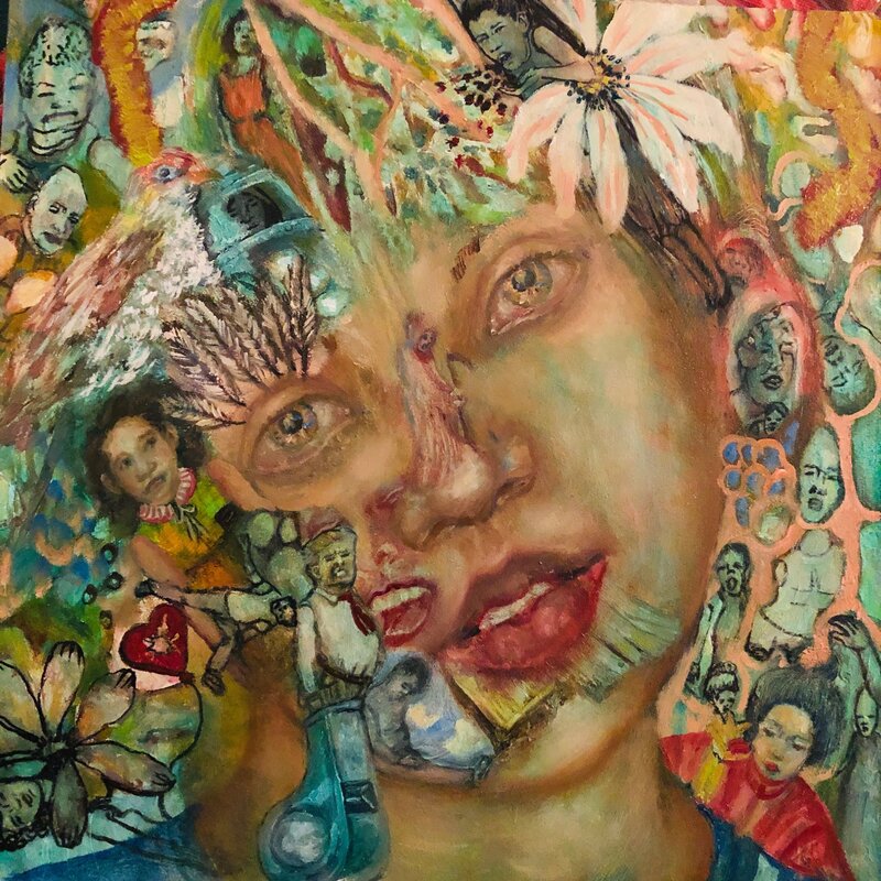 Jodi Bonassi, ‘Whistle Blower’, 2020, Painting, Oil on panel, Mash Gallery