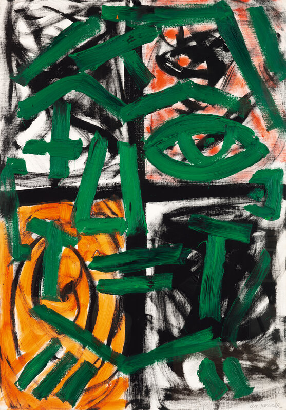 A.R. Penck, ‘Untitled’, Painting, Acrylic on canvas, Seoul Auction
