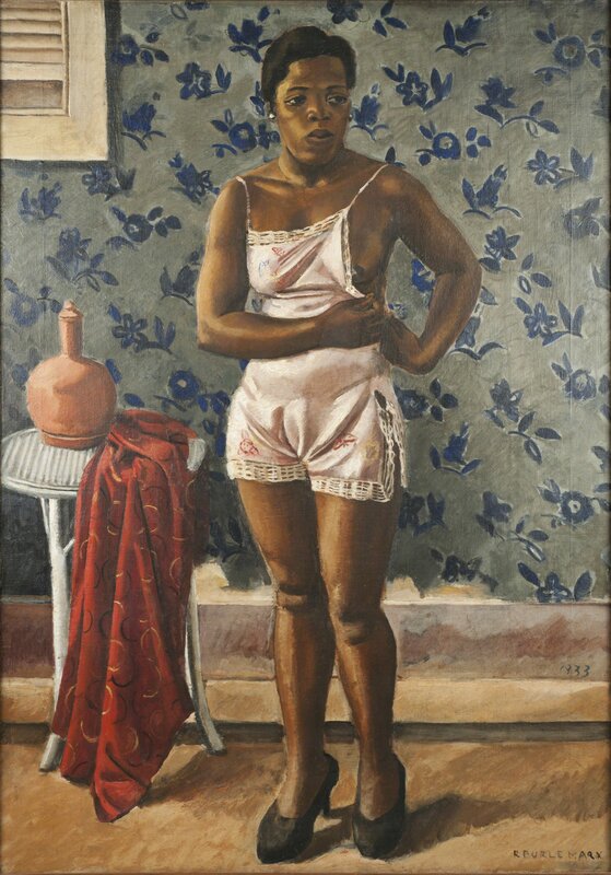 Roberto Burle Marx, ‘Woman in a Pink Slip’, 1933, Painting, Oil on canvas, The Jewish Museum