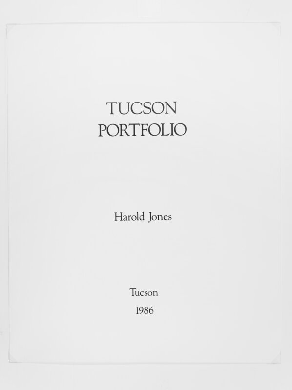 Harold Jones, ‘Tucson Portfolio’, 1986, Photography, 10 vintage gelatin silver prints, Etherton Gallery