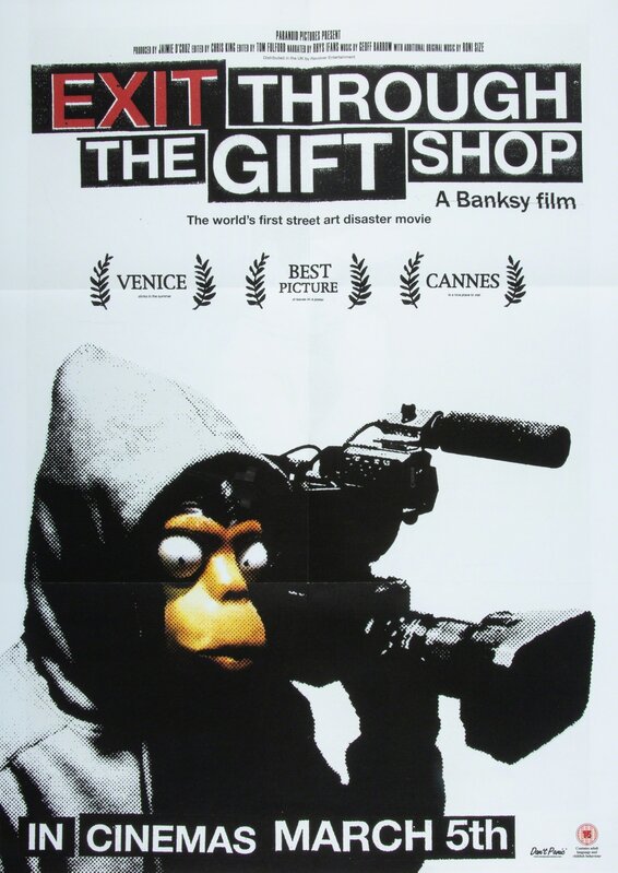 After Banksy, ‘Exit Through the Gift Shop/Forgive Us, poster’, n.d., Ephemera or Merchandise, Offset lithograph in colors on paper, Heritage Auctions