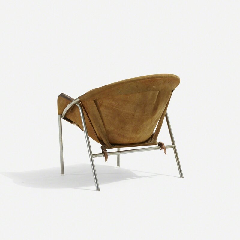 Erik Ole Jorgensen, ‘lounge chair’, 1953, Design/Decorative Art, Chrome-plated steel, suede, leather, Rago/Wright/LAMA/Toomey & Co.