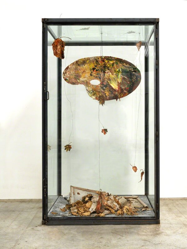 Anselm Kiefer, ‘Nascita della pittura’, 2018, Sculpture, Glass, metal, wood, canvas, dried plants, copper, acrylic, ash, Lia Rumma
