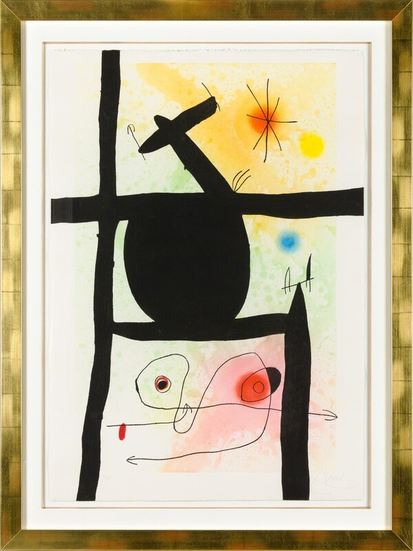 Joan Miró, ‘La Calebasse’, 1969, Print, Original etching, aquatint and carborundum printed in colors on wove paper bearing a portion of the “ARCHES / FRANCE” watermark., Christopher-Clark Fine Art