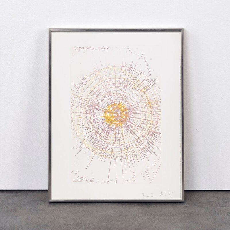 Damien Hirst, ‘Lavender Baby (from In a Spin, the Action of the World on Things, Volume I)’, 2002, Print, Etching in colour on 350gsm Hahnemühle paper, Weng Contemporary