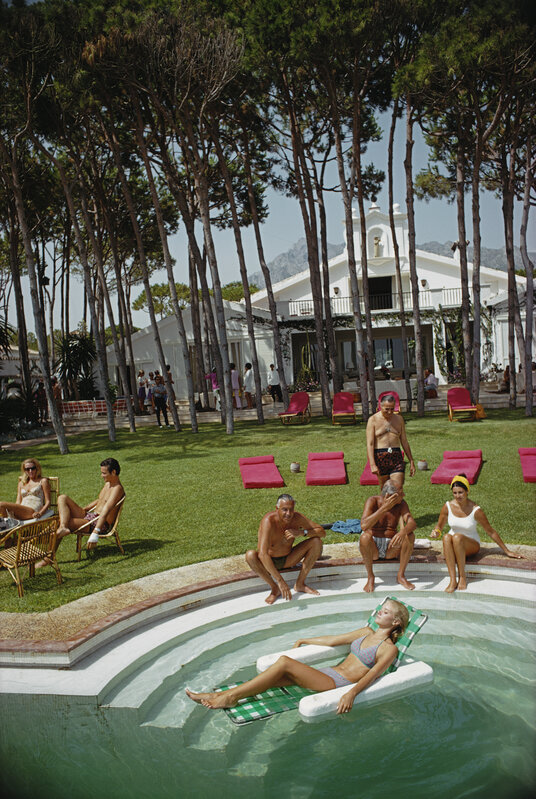 Slim Aarons, ‘Marbella House Party’, 1967, Photography, C print, IFAC Arts