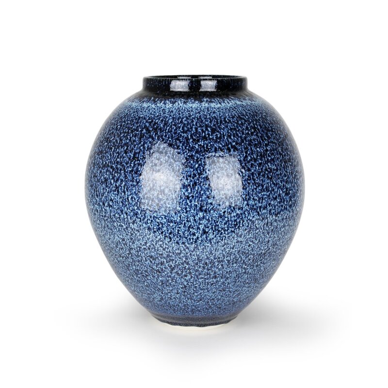 Albert Montserrat, ‘Blue Night Vessel 04’, 2020, Design/Decorative Art, Oil Spot - Glazed Thrown Porcelain, Cynthia Corbett Gallery