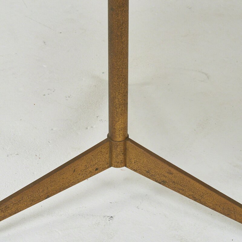 Paul McCobb, ‘Side table’, 1950s, Design/Decorative Art, Brushed brass, milk glass, Rago/Wright/LAMA/Toomey & Co.
