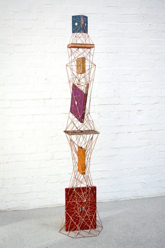 Leonardo Ulian, ‘Atlas 004 – Vertical space order’, 2015, Sculpture, Books, microchips, copper wire, The Flat - Massimo Carasi