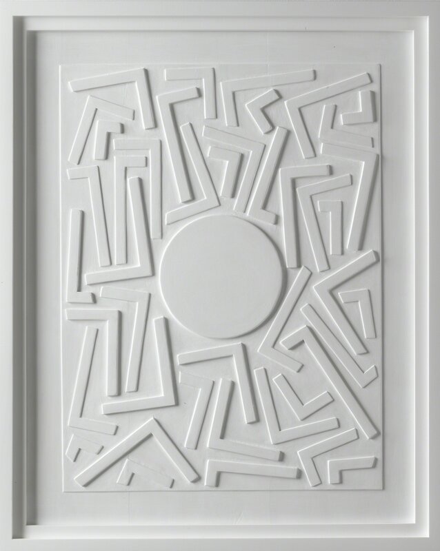 Stephen Antonakos, ‘Untitled Wood Relief (E-1)’, October 15-1987, Sculpture, White primer on wood, Bookstein Projects