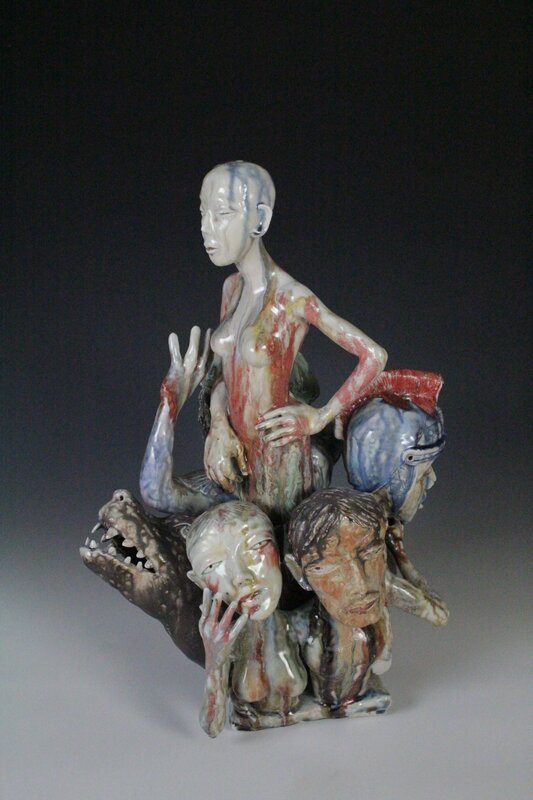 Sunkoo Yuh, ‘Be Faithful’, 2014, Sculpture, Porcelain, Glaze, Duane Reed Gallery
