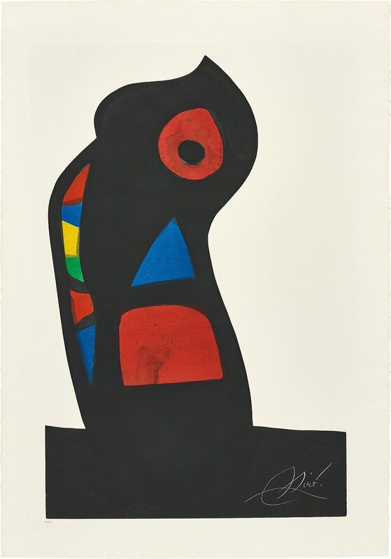 Joan Miró, ‘L'Oustachi (The Ustachi)’, 1978, Print, Aquatint in colors with carborundum, on Arches paper watermark Maeght, with full margins., Phillips