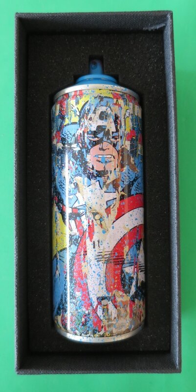 Mr. Brainwash, ‘Captain America’, 2020, Sculpture, Spray can, AYNAC Gallery